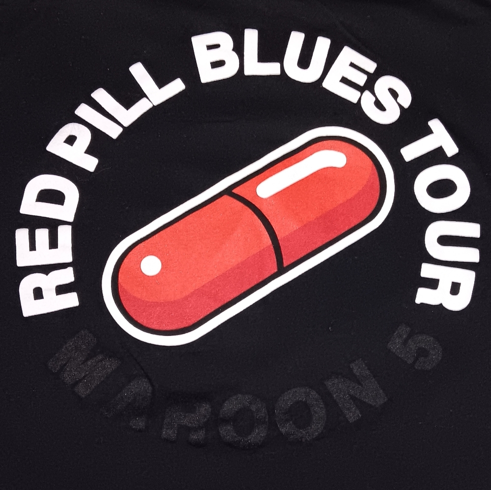 2017 Maroon 5 Red Pill Blues Tour Music Band Shirt Tee